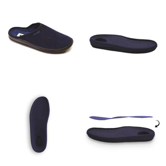 DrLuigi® Heel Pain Relief Shoes - Plantar Fasciitis Support - All-Day Comfort - Navy Blue