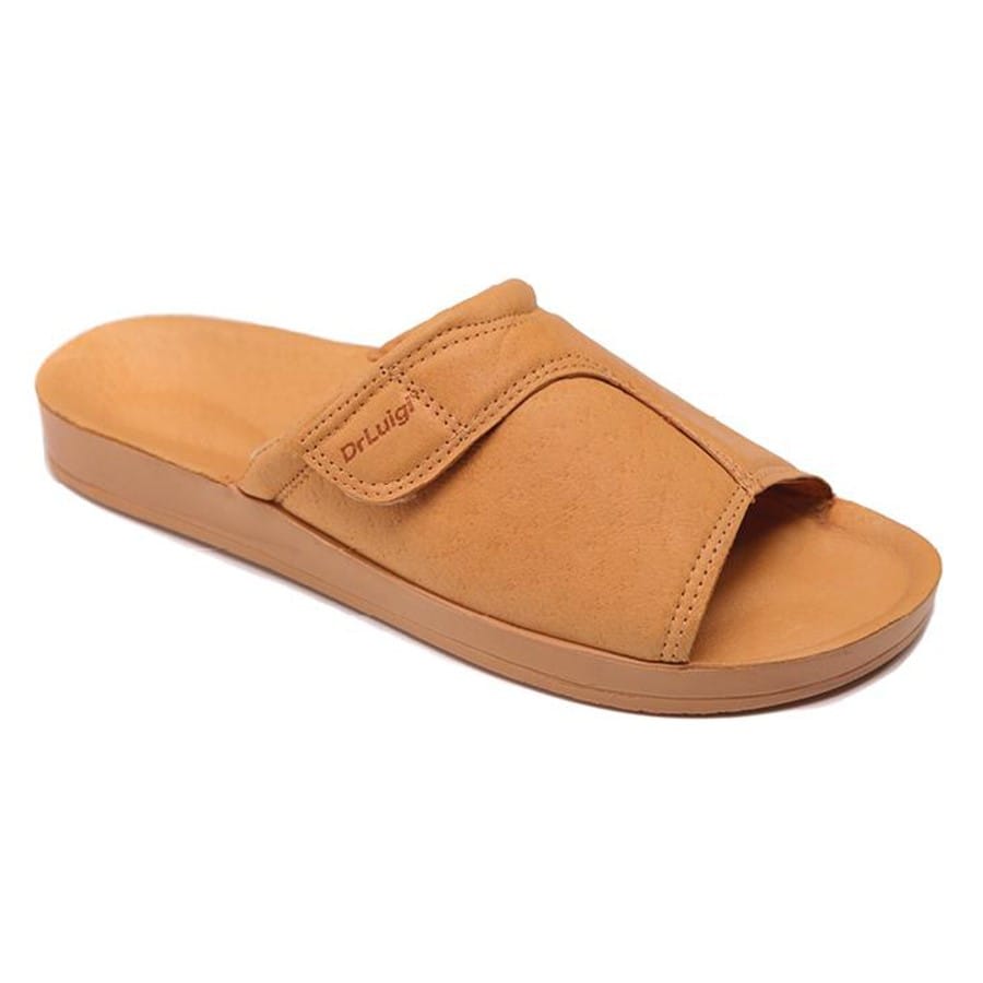 DrLuigi® Orthopedic Sandals for Men - Comfortable Medical Footwear Beige Leather