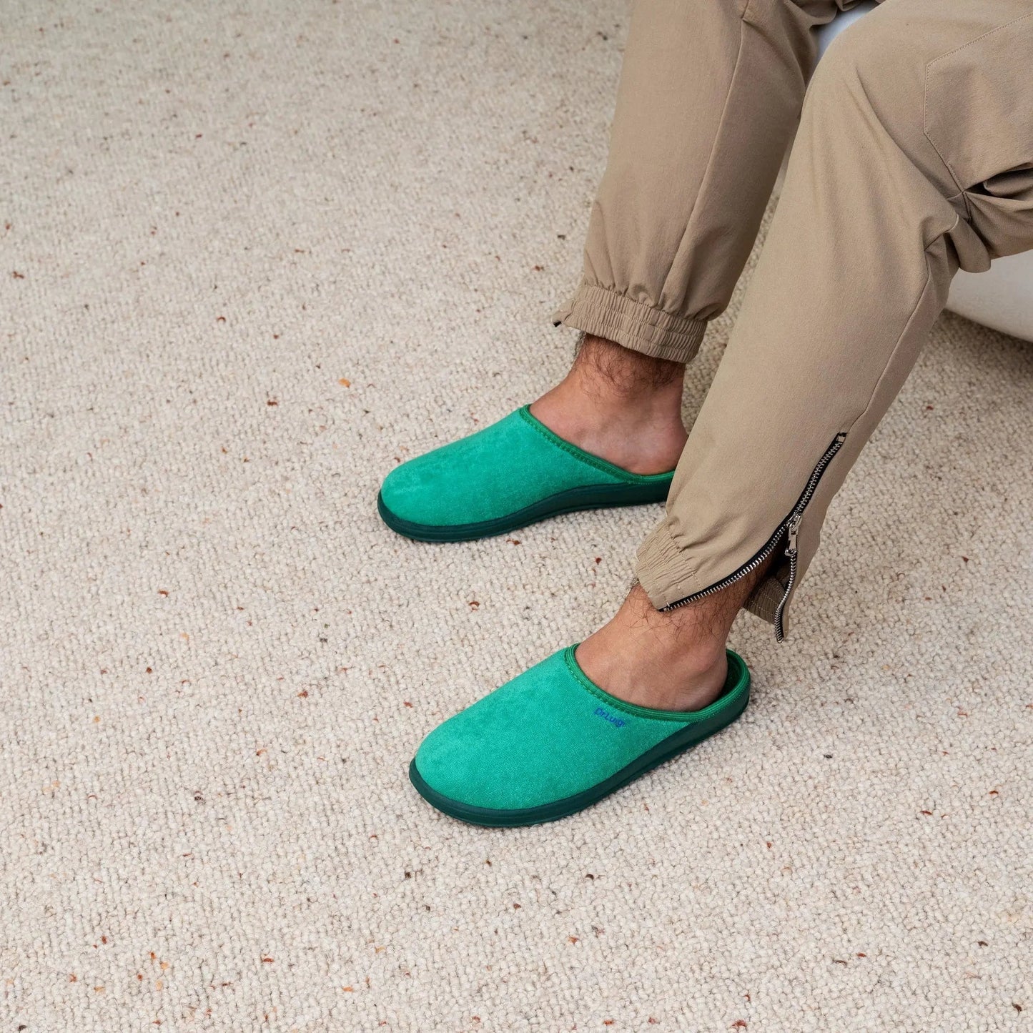 DrLuigi® Orthopedic Slippers for Men - Comfortable Medical Footwear Green drluigi