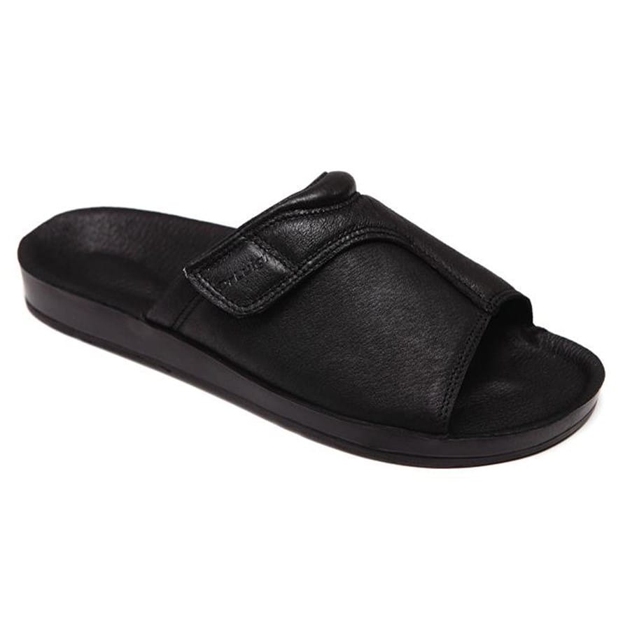 DrLuigi® Orthopedic Sandals for Men - Comfortable Medical Footwear Black Leather