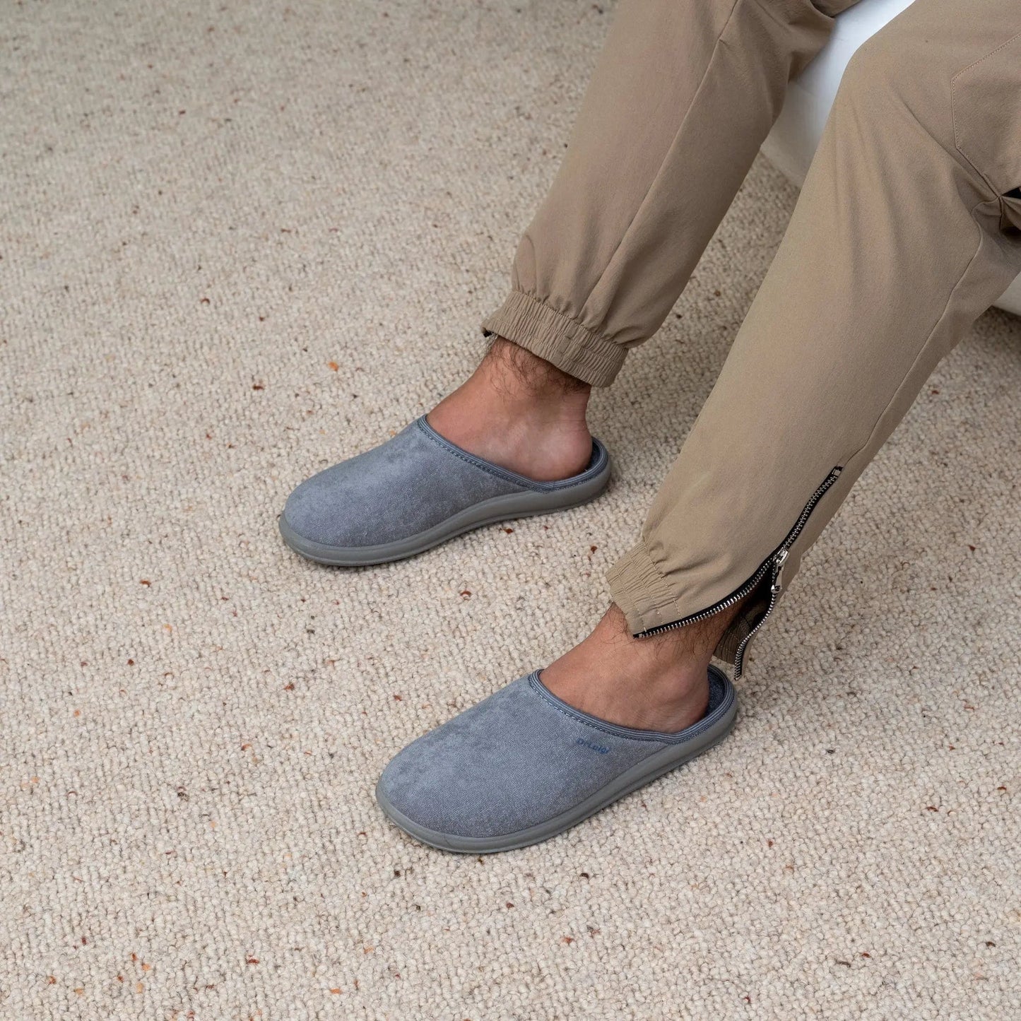 DrLuigi® Orthopedic Slippers for Men - Comfortable Medical Footwear Gray drluigi