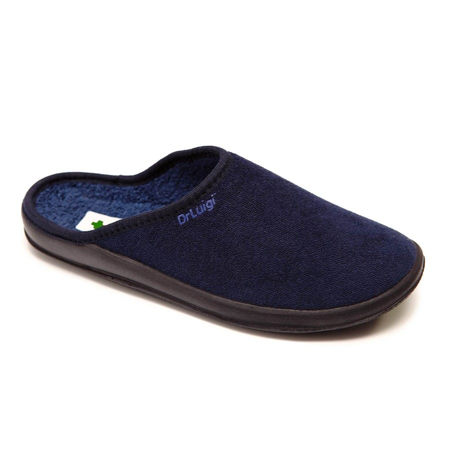 DrLuigi® Orthopedic Slippers for Men - Comfortable Medical Footwear Navy Blue