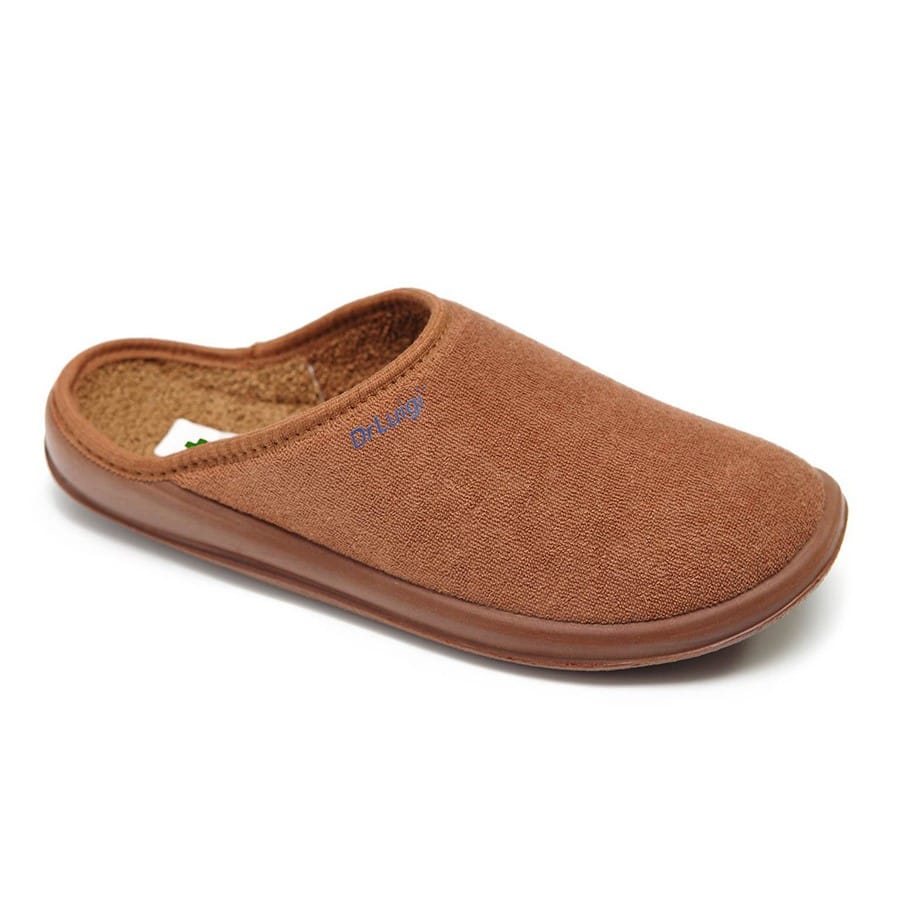 DrLuigi® Orthopedic Slippers for Men - Comfortable Medical Footwear Brown