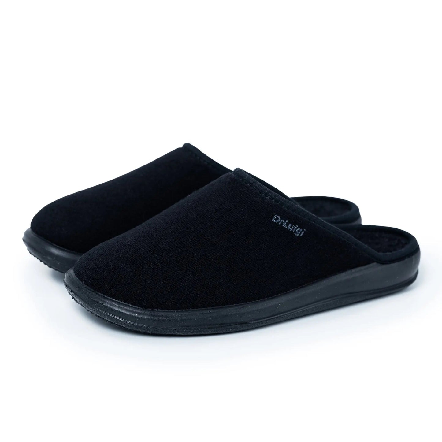 DrLuigi® Orthopedic Slippers for Men - Comfortable Medical Footwear Black drluigi