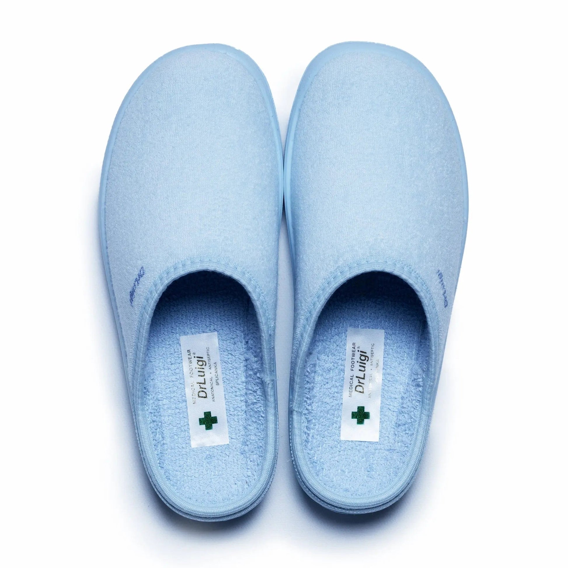 DrLuigi® Orthopedic Slippers for Men - Comfortable Medical Footwear Baby blue drluigi