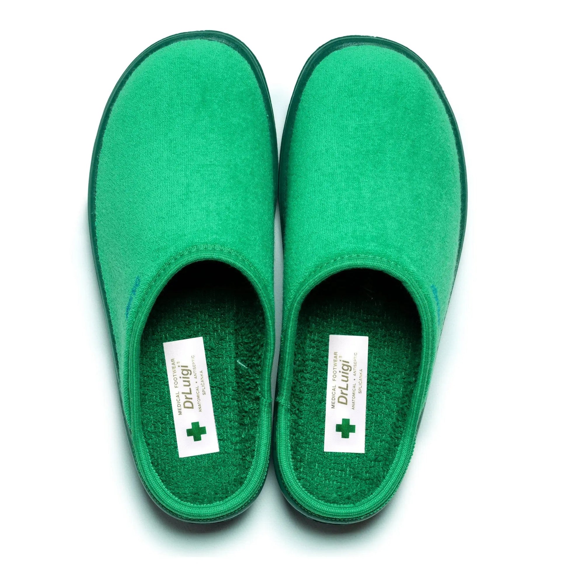 DrLuigi® Orthopedic Slippers for Men - Comfortable Medical Footwear Green drluigi