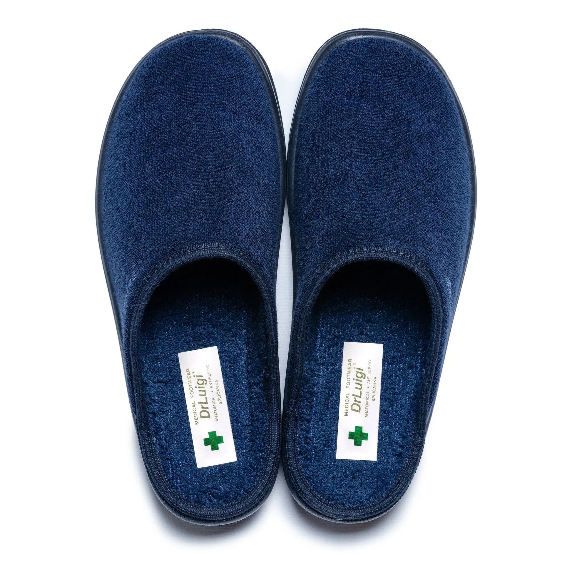DrLuigi® Orthopedic Slippers for Men - Comfortable Medical Footwear Navy Blue drluigi