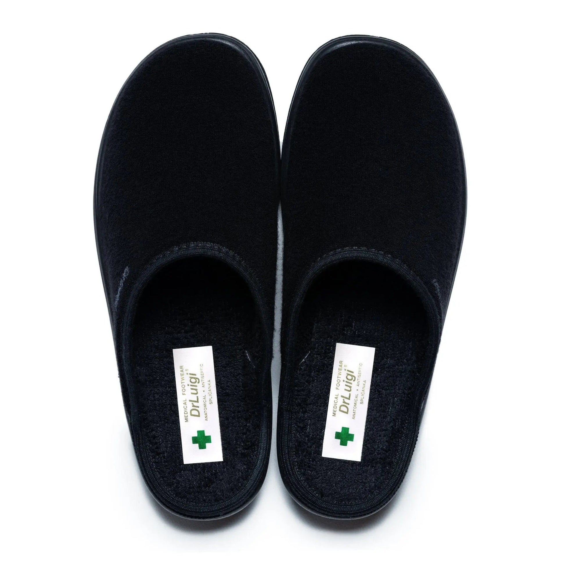 DrLuigi® Orthopedic Slippers for Women - Comfortable Medical Footwear Black drluigi