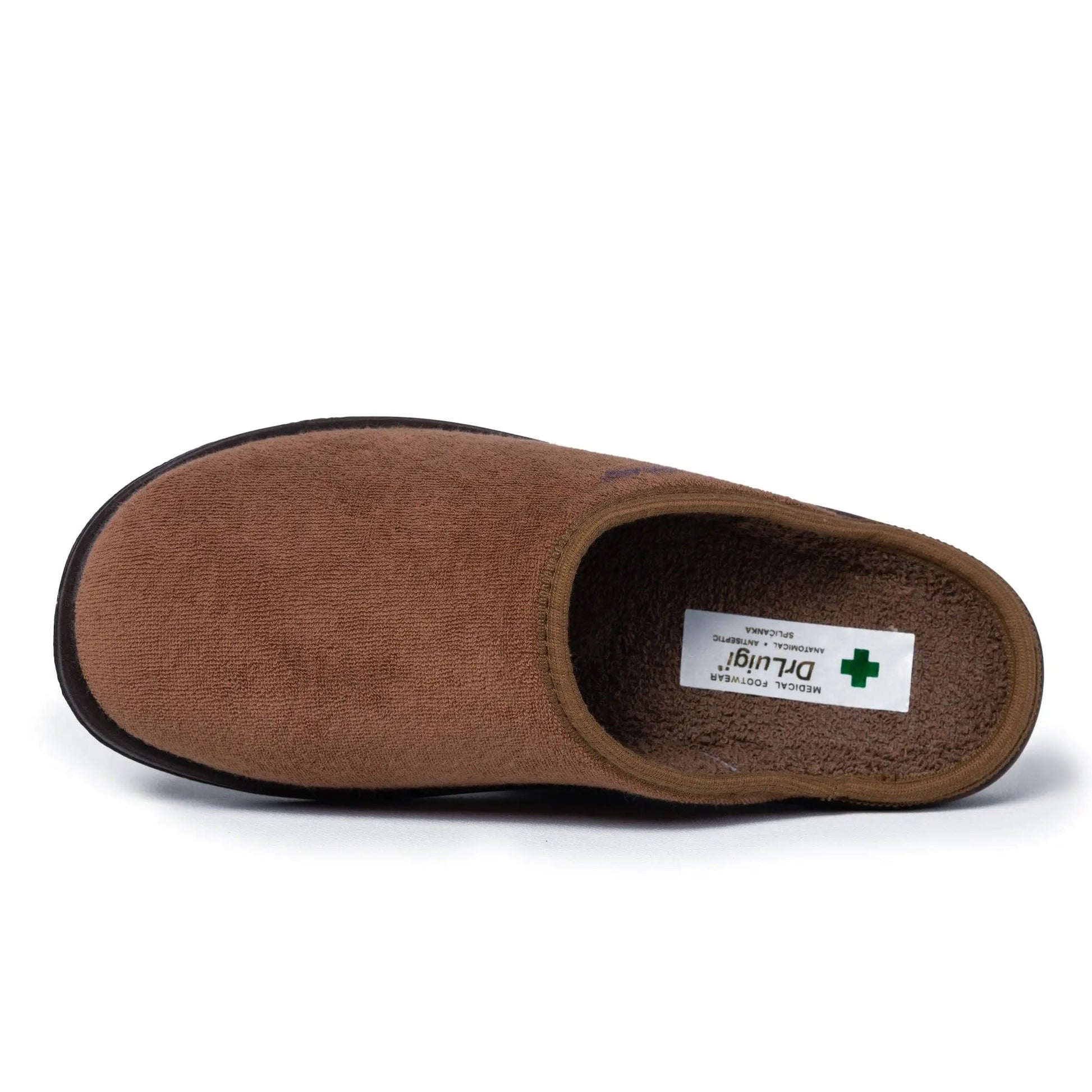 DrLuigi® Orthopedic Slippers for Men - Comfortable Medical Footwear Brown drluigi