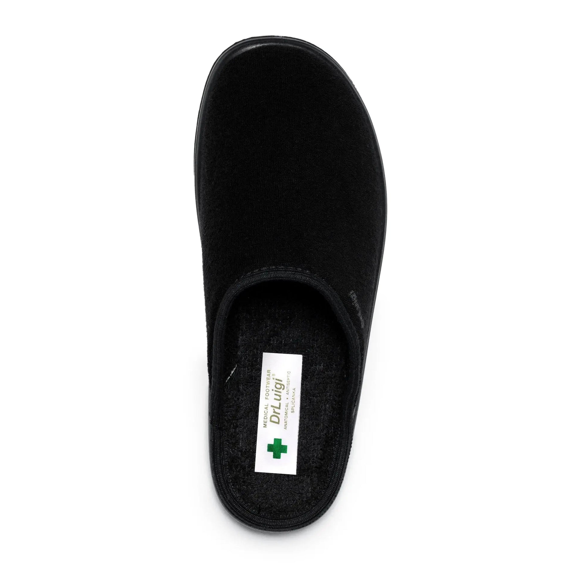 DrLuigi® Orthopedic Slippers for Women - Comfortable Medical Footwear Black drluigi
