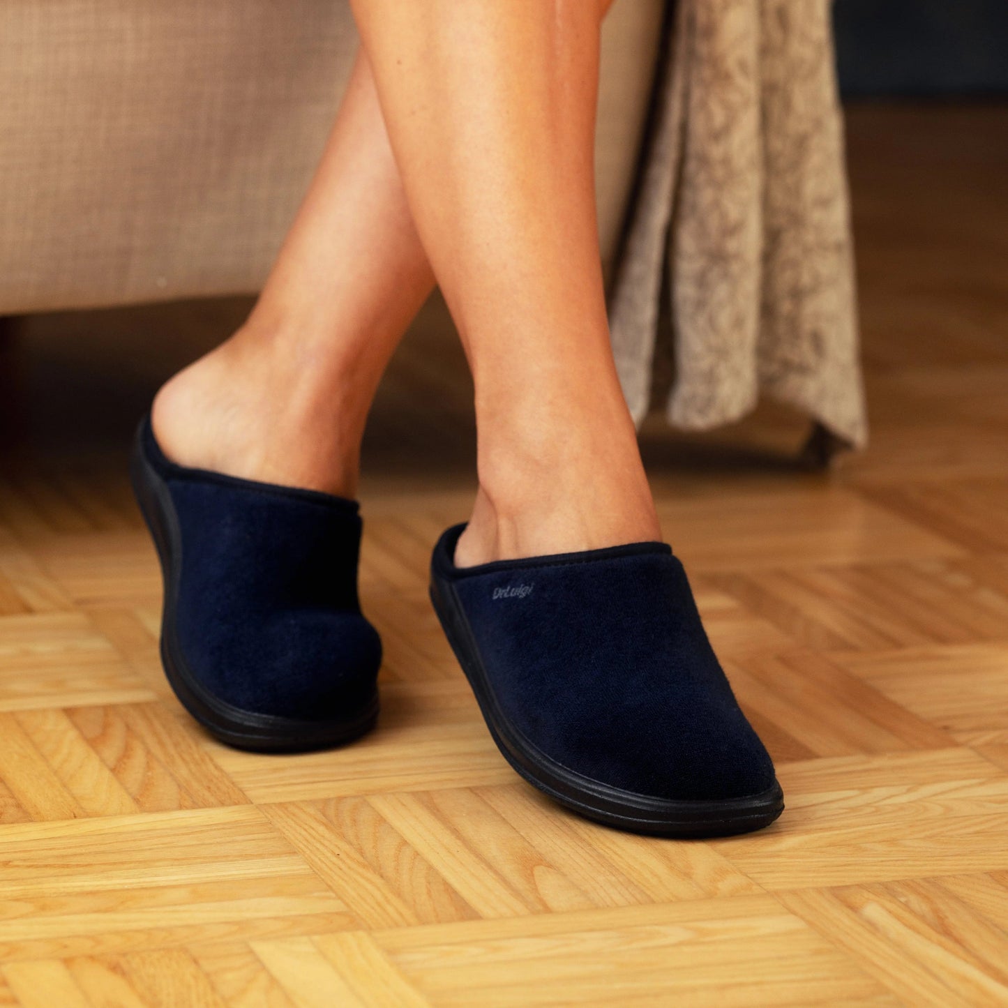 DrLuigi® Orthopedic Slippers for Women - Comfortable Medical Footwear Navy blue drluigi