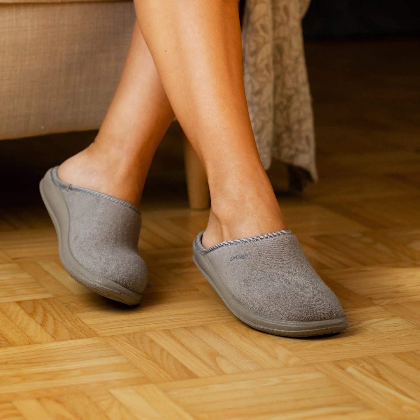DrLuigi® Orthopedic Slippers for Women - Comfortable Medical Footwear Gray drluigi