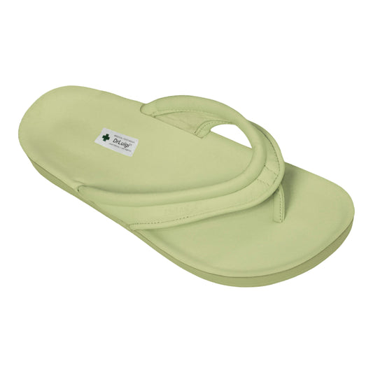 DrLuigi® Orthopedic Flip-Flops for Women - Comfortable Medical Footwear Mint Leather