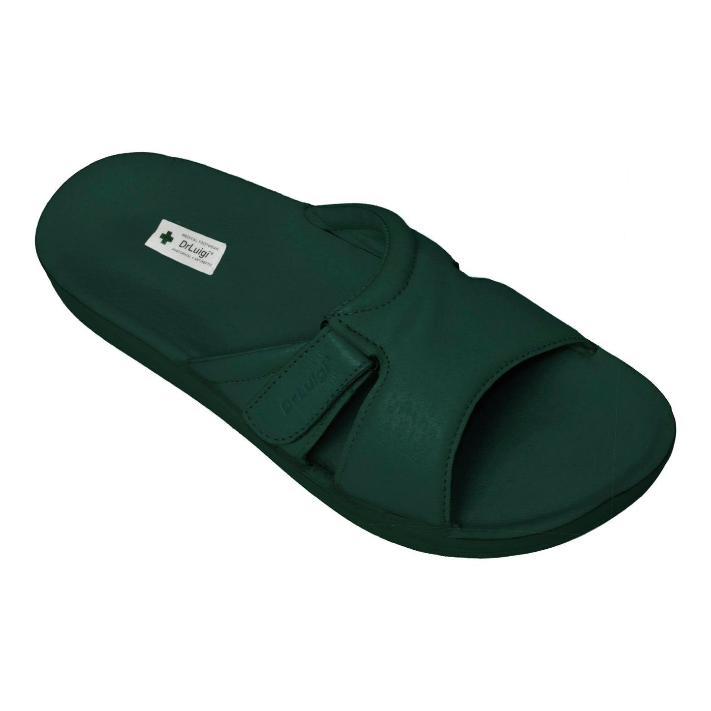DrLuigi® Orthopedic Sandals for Women - Comfortable Medical Footwear Green Leather
