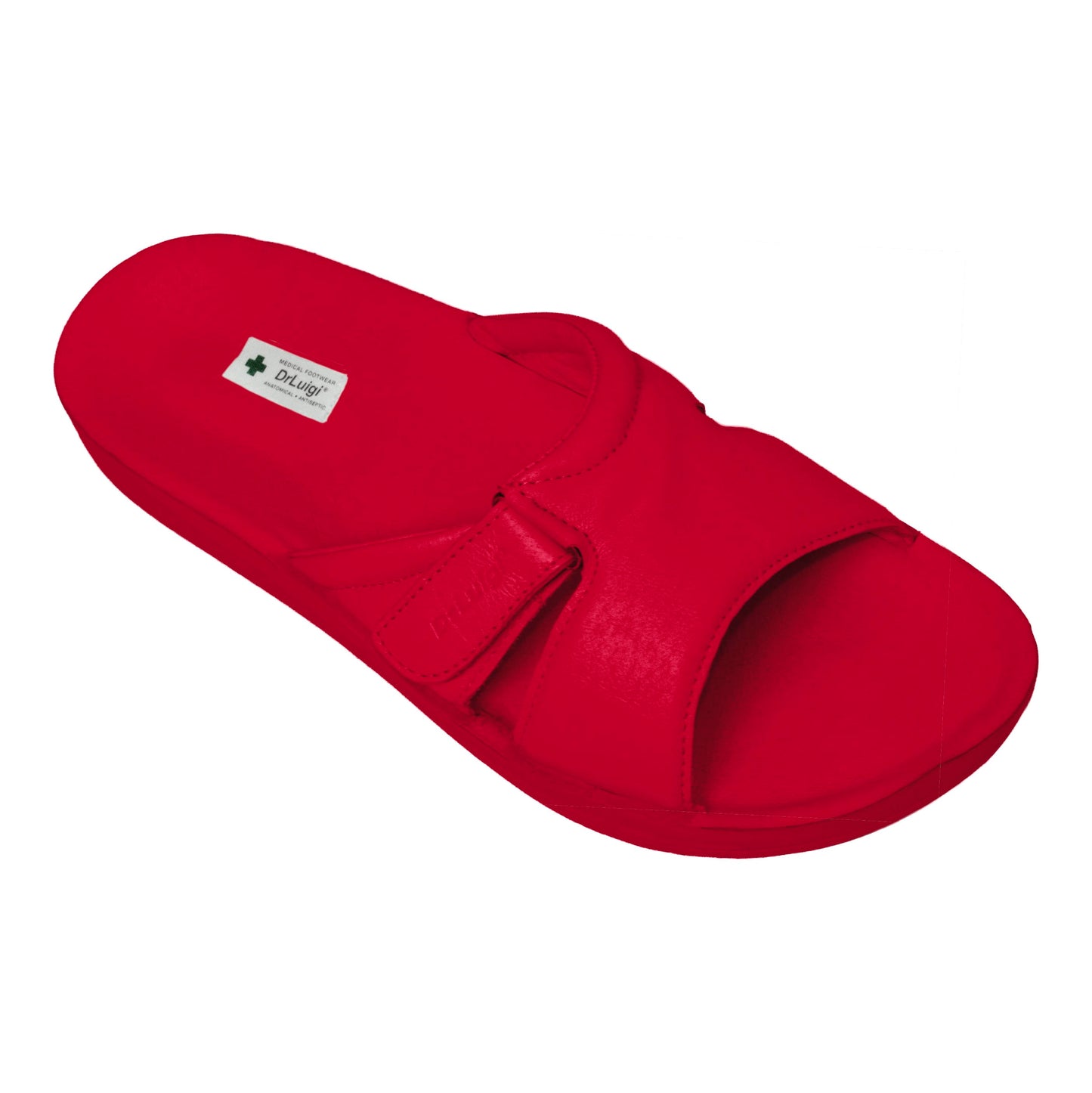 DrLuigi® Orthopedic Sandals for Women - Comfortable Medical Footwear Red Leather