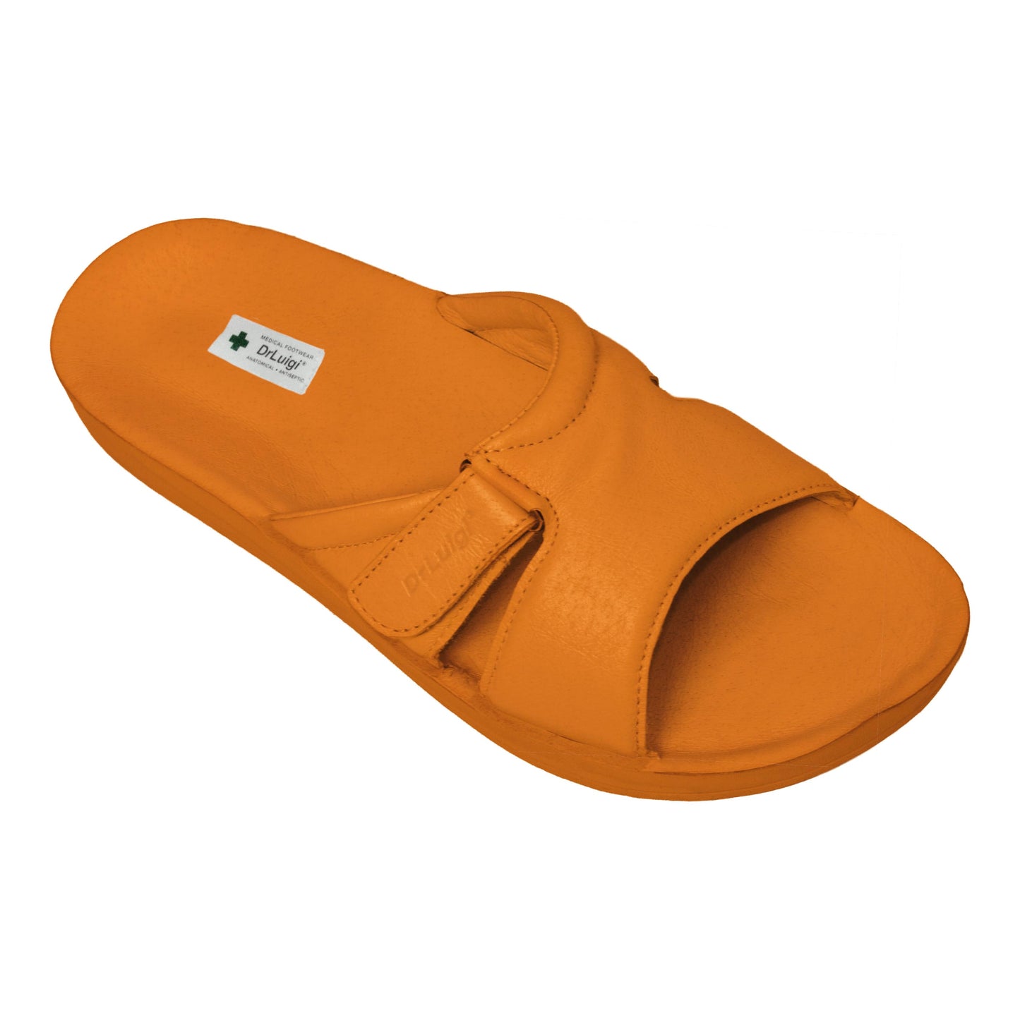 DrLuigi® Orthopedic Sandals for Women - Comfortable Medical Footwear Orange Leather