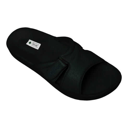 DrLuigi® Orthopedic Sandals for Women - Comfortable Medical Footwear Black Leather